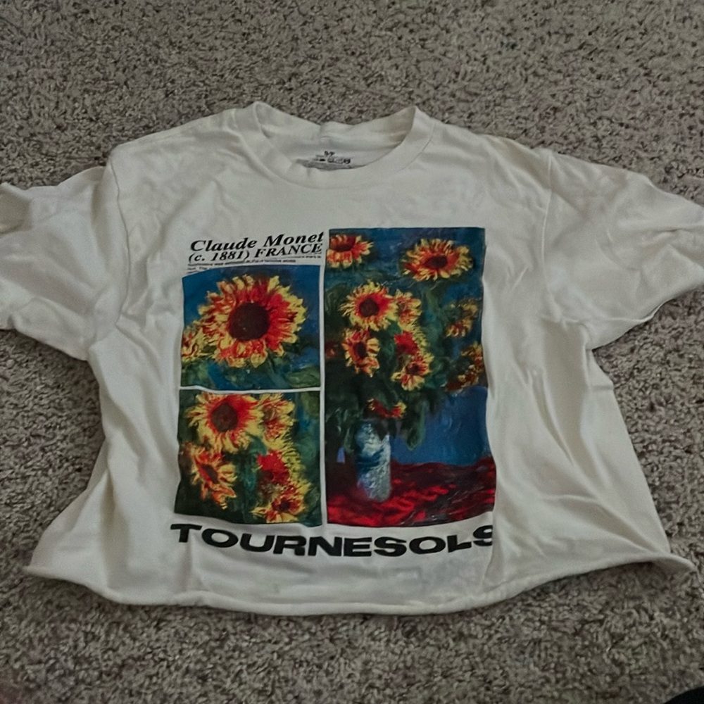 Cropped Claude Monet shirt